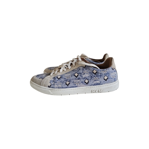 MCM Men's Terrain Derby Monogram Low Top Sneaker - Picture 9 of 11